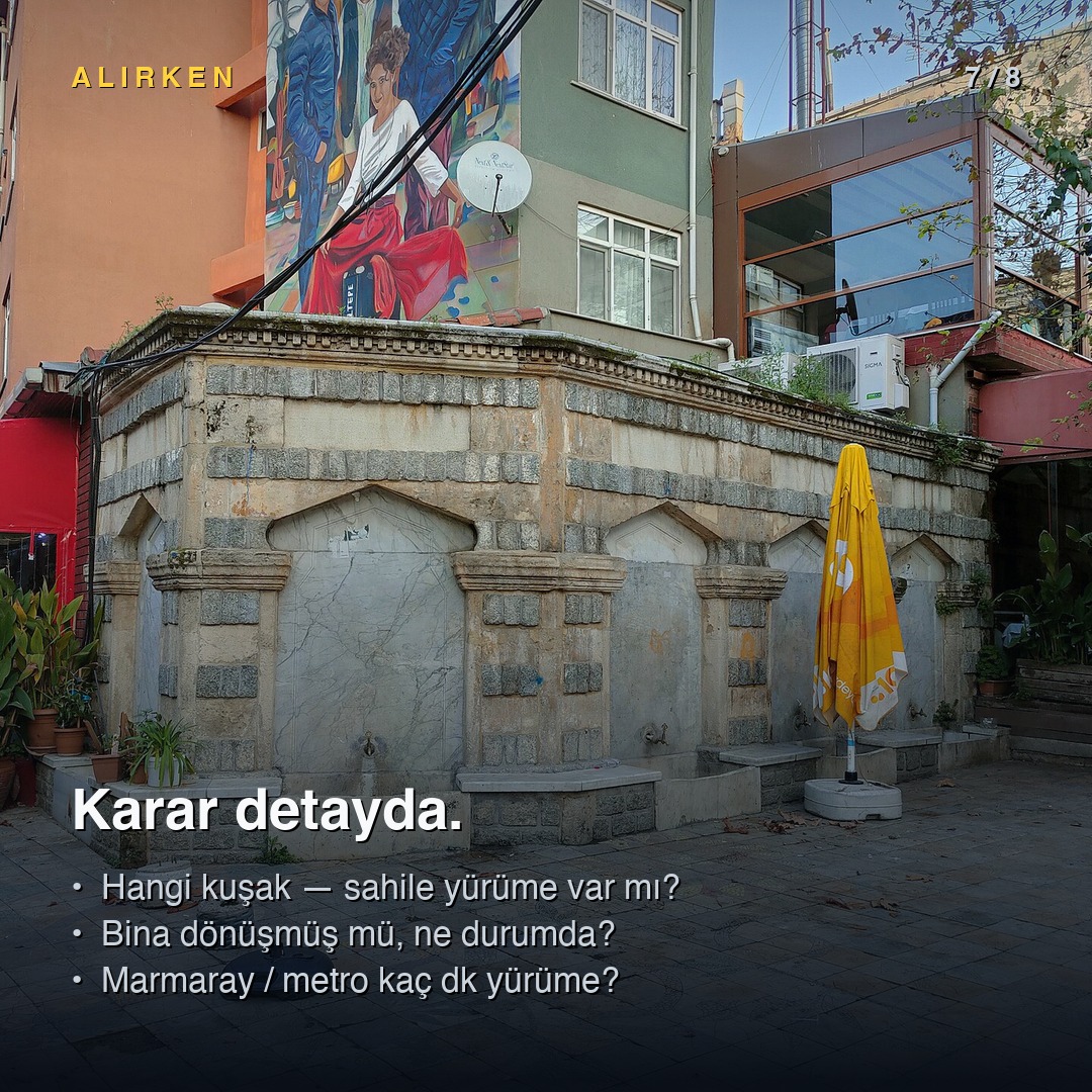Alırken 3 soru