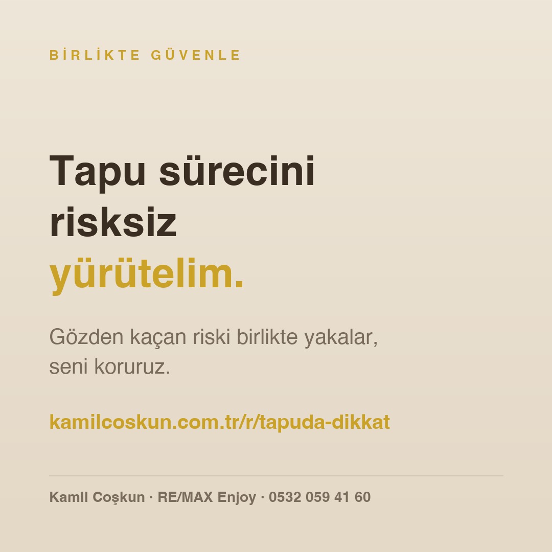 CTA: Tapu sürecini birlikte güvenle yürütelim