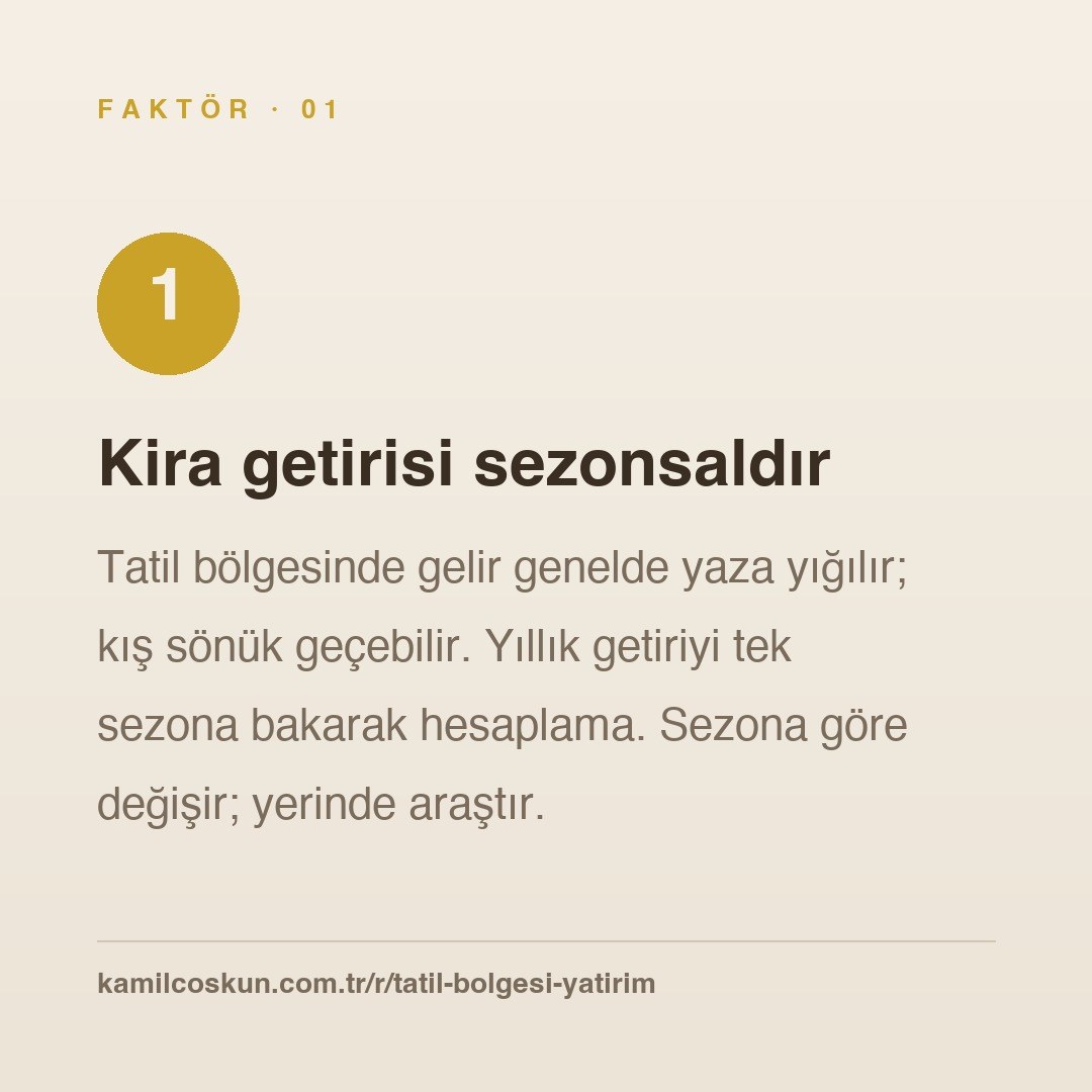 Slayt 2 — kira getirisi sezonsaldır
