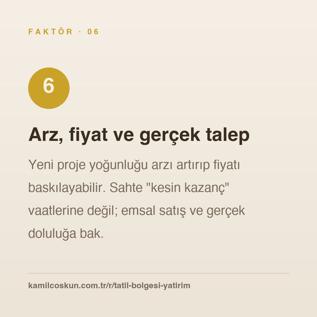 Slayt 7 — arz, fiyat ve gerçek talep